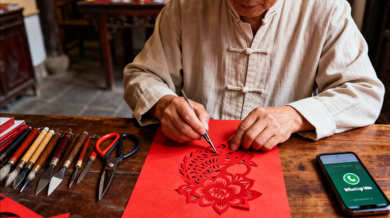 WhatsApp网页版登录验证流程图片展示